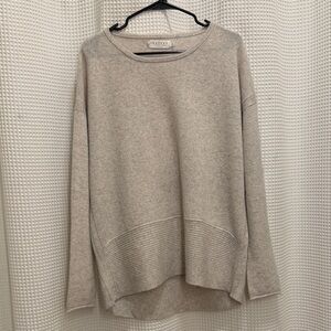 Velvet By Graham and Spencer - 100% Cashmere Cream Sweater